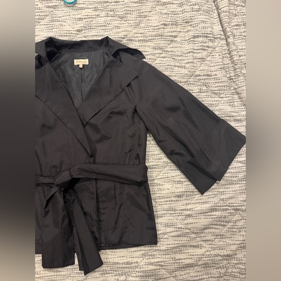 Vintage Brand Orange | Dark Espresso Kimono Wrap Jacket - Size S - Picture 5 of 8